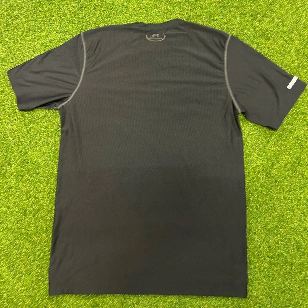 Under Armour HeatGear Mens Large Black Fitted Short Sleeve Training Shirt LG